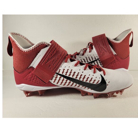 Nike Alpha Menace Pro 2 Alabama Crimson Tide Football Cleats BV3945-106 Size 15 - Picture 2 of 6